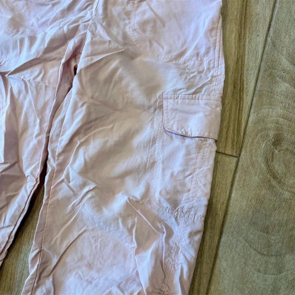 Old Navy Girls Cargo Jogger Pants Pink XL (14-16) High Rise Quick Dry